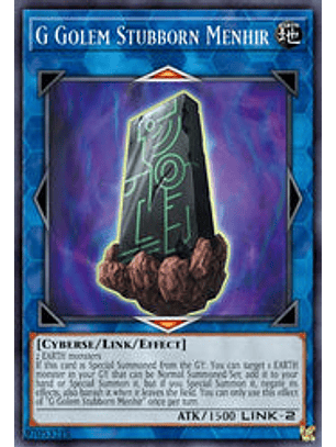 G Golem Stubborn Menhir - BLCR-EN043 - Ultra Rare 1st Edition