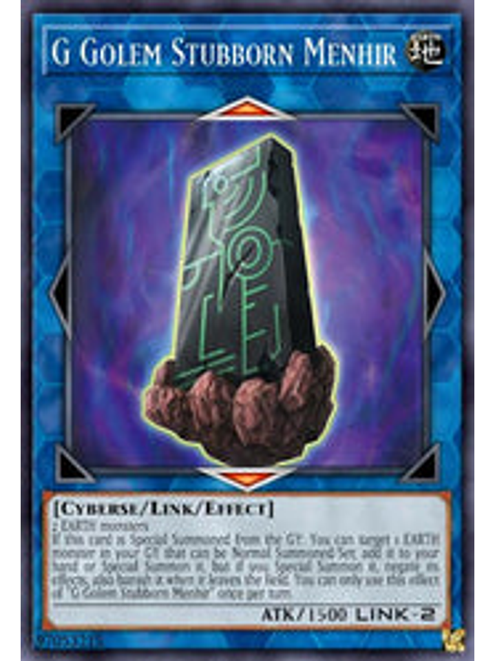 G Golem Stubborn Menhir - BLCR-EN043 - Ultra Rare 1st Edition 1