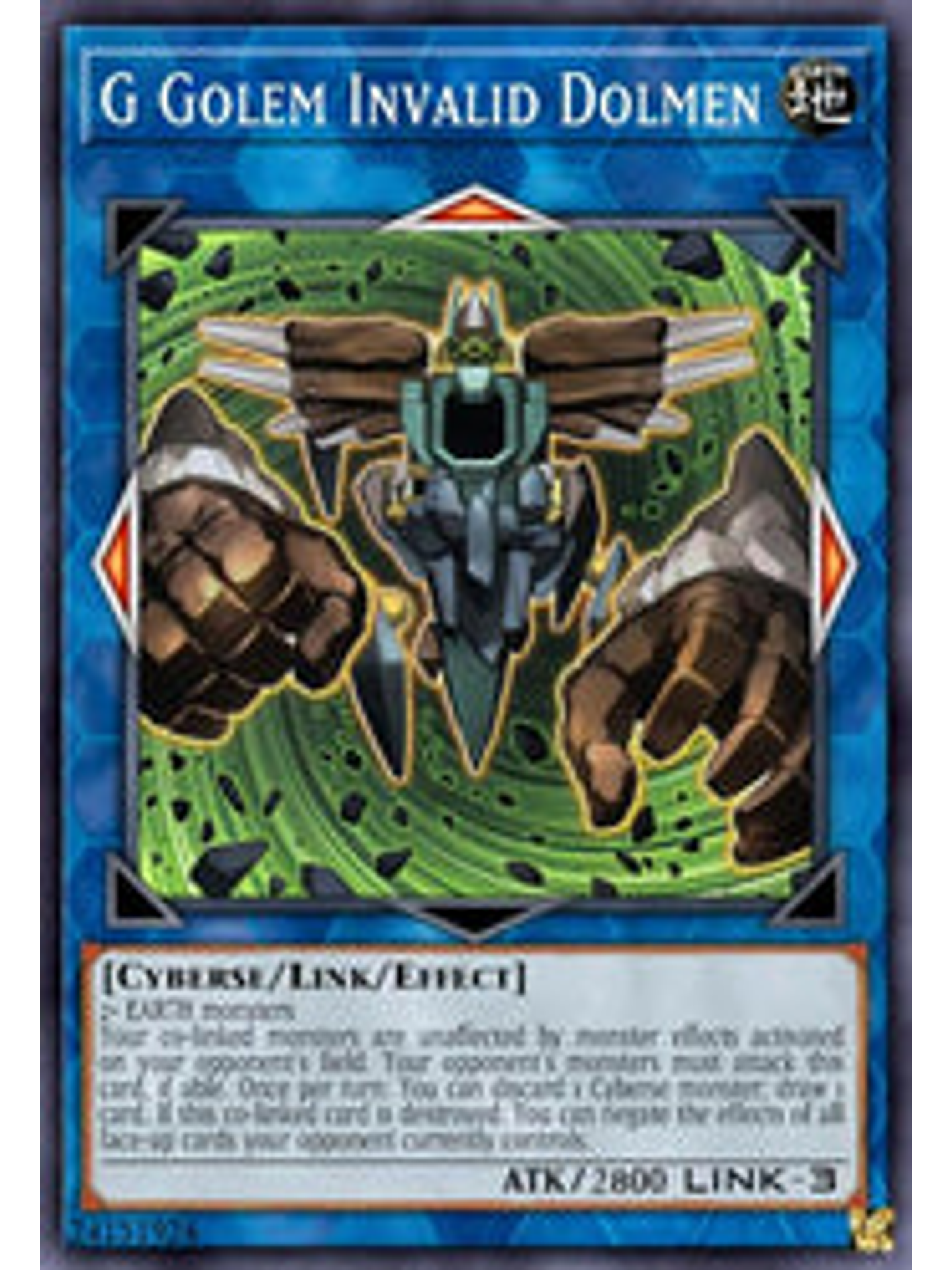 G Golem Invalid Dolmen - BLCR-EN044 - Secret Rare 1st Edition 1