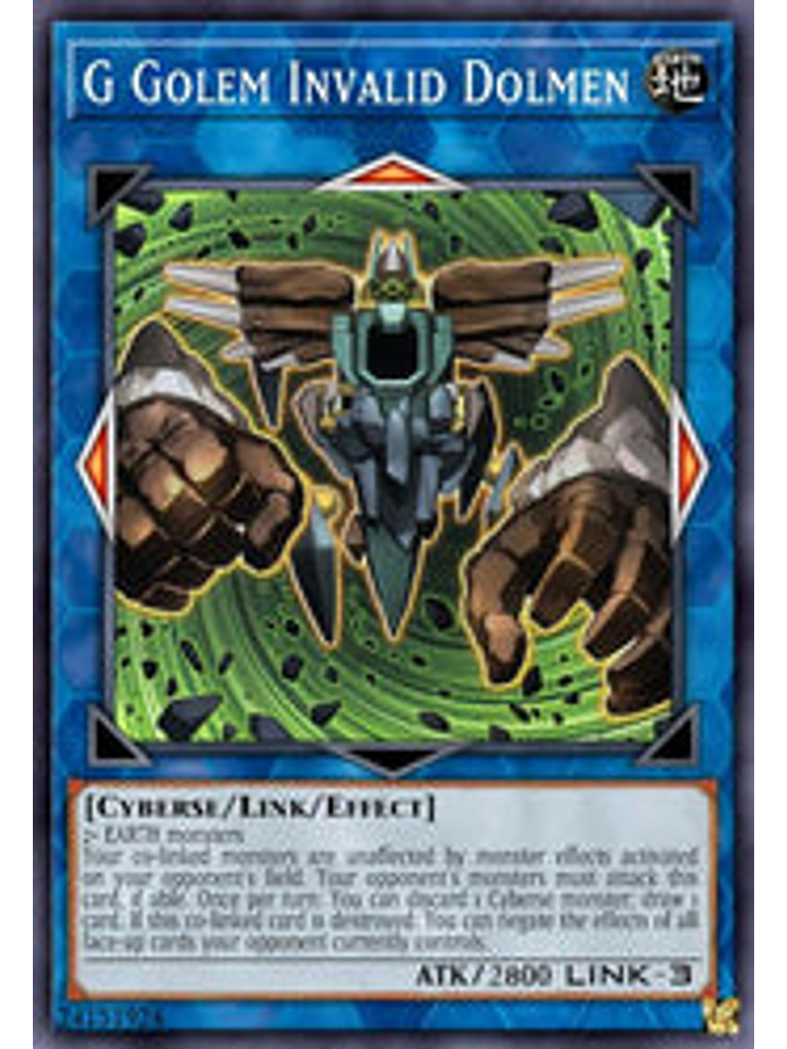 G Golem Invalid Dolmen - BLCR-EN044 - Secret Rare 1st Edition 1