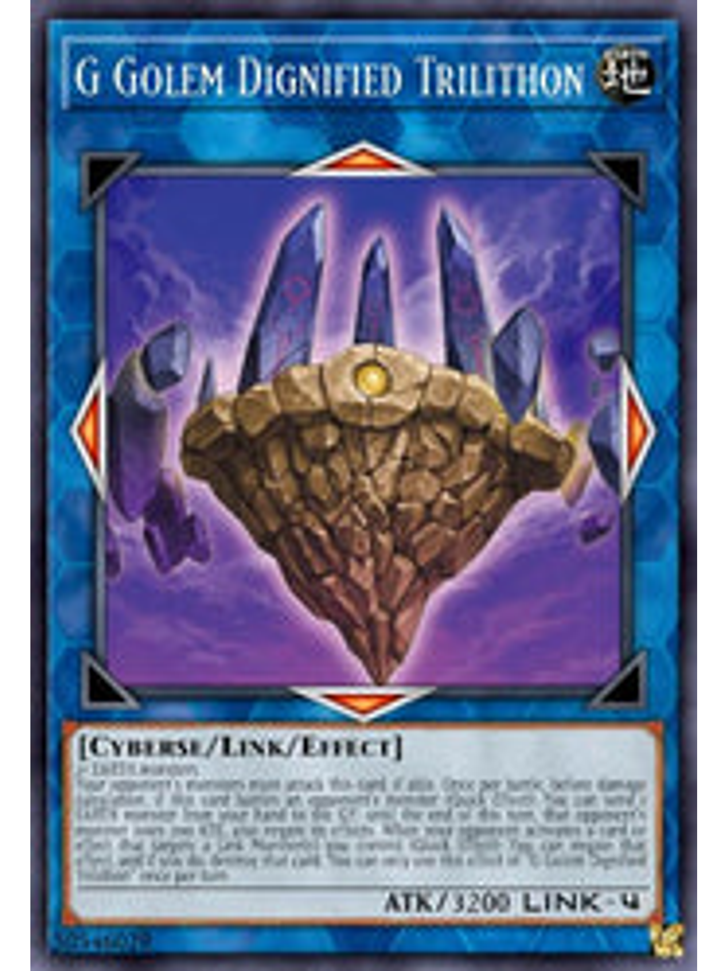 G Golem Dignified Trilithon - BLCR-EN045 - Secret Rare 1st Edition 1