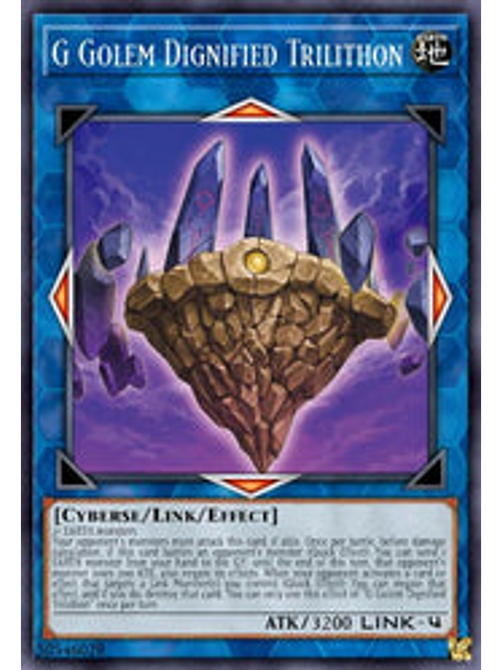 G Golem Dignified Trilithon - BLCR-EN045 - Secret Rare 1st Edition 1