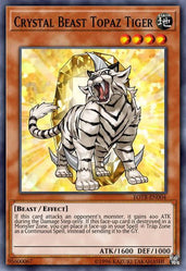 Crystal Beast Topaz Tiger - BLCR-EN050 - Ultra Rare 1st Edition
