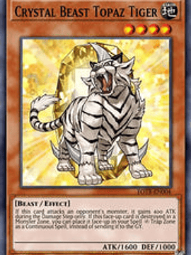 Crystal Beast Topaz Tiger - BLCR-EN050 - Ultra Rare 1st Edition