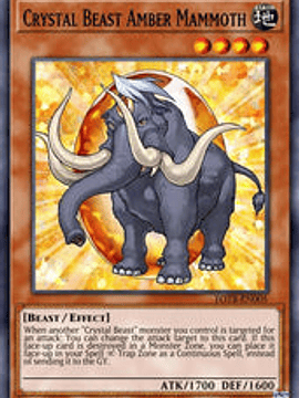 Crystal Beast Amber Mammoth - BLCR-EN051 - Ultra Rare 1st Edition