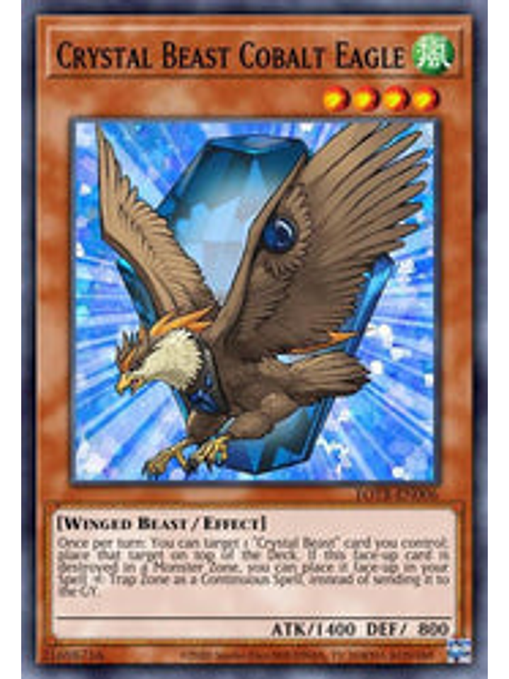 Crystal Beast Cobalt Eagle - BLCR-EN052 - Ultra Rare 1st Edition 1