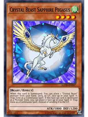 Crystal Beast Sapphire Pegasus - BLCR-EN053 - Ultra Rare 1st Edition