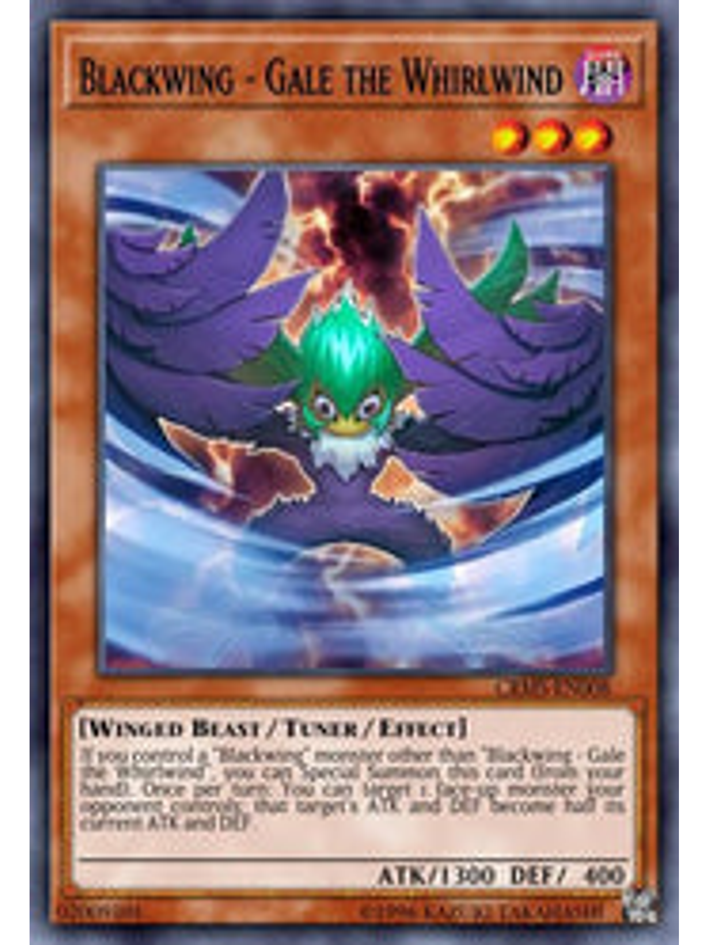 Blackwing - Gale the Whirlwind - BLCR-EN056 - Ultra Rare 1st Edition 1