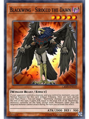 Blackwing - Sirocco the Dawn - BLCR-EN058 - Ultra Rare 1st Edition