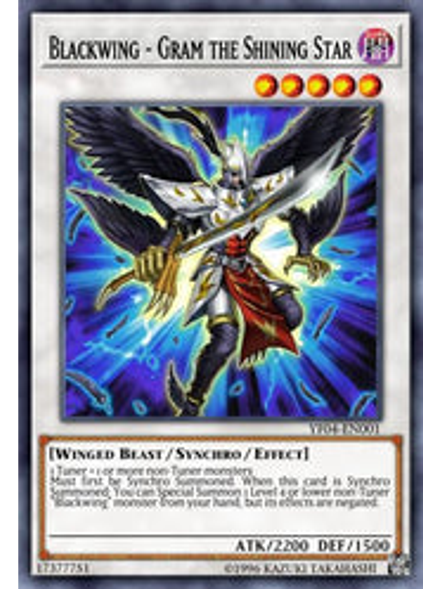 Blackwing - Gram the Shining Star - BLCR-EN063 - Ultra Rare 1st Edition 1