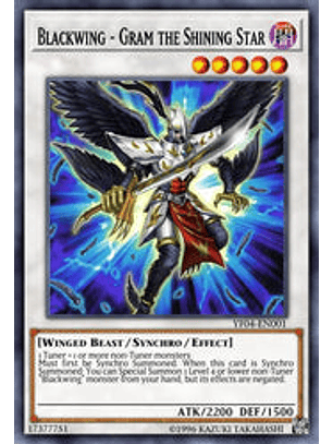 Blackwing - Gram the Shining Star - BLCR-EN063 - Ultra Rare 1st Edition