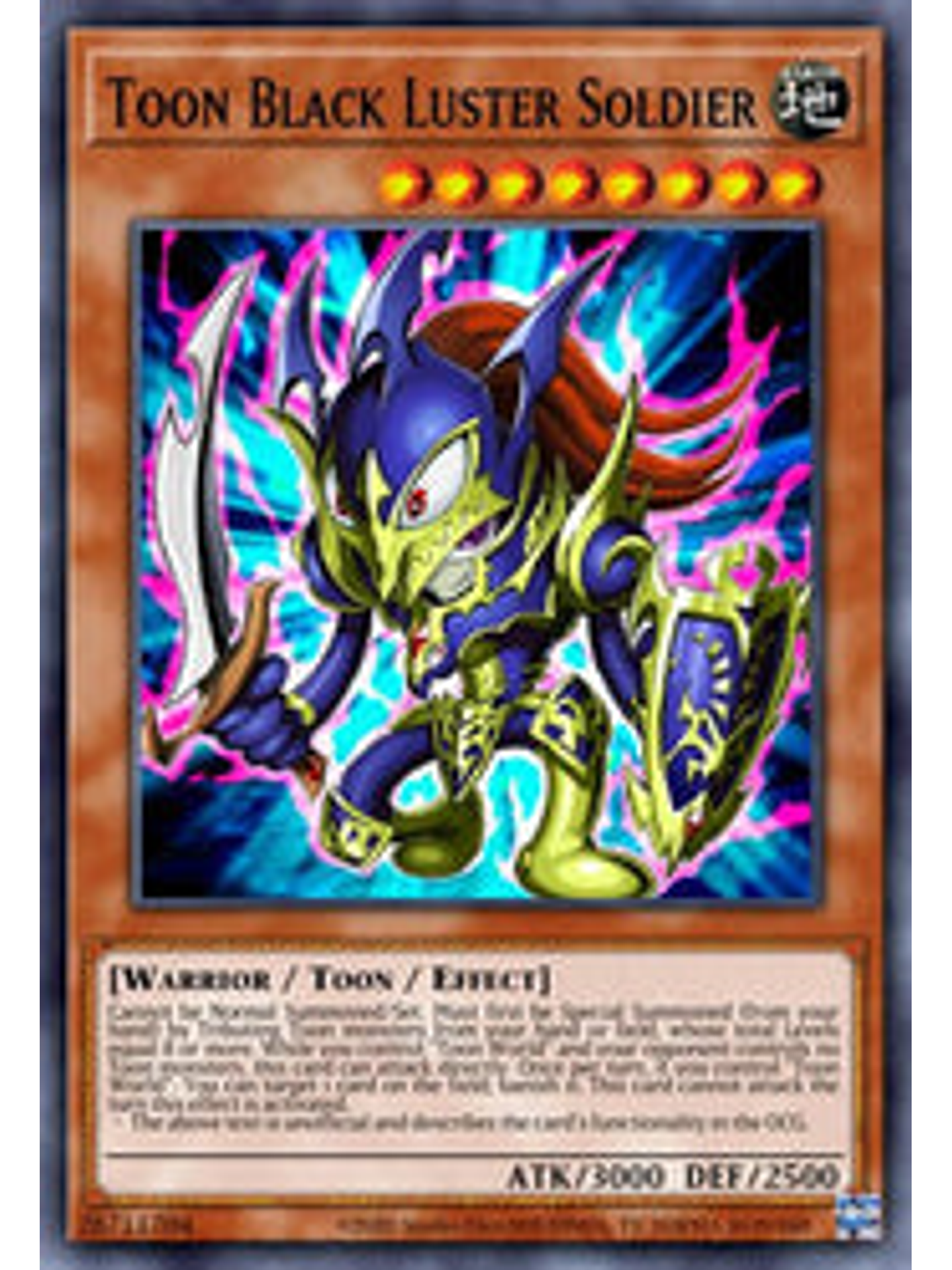 Toon Black Luster Soldier - BLCR-EN065 - Secret Rare 1st Edition 1