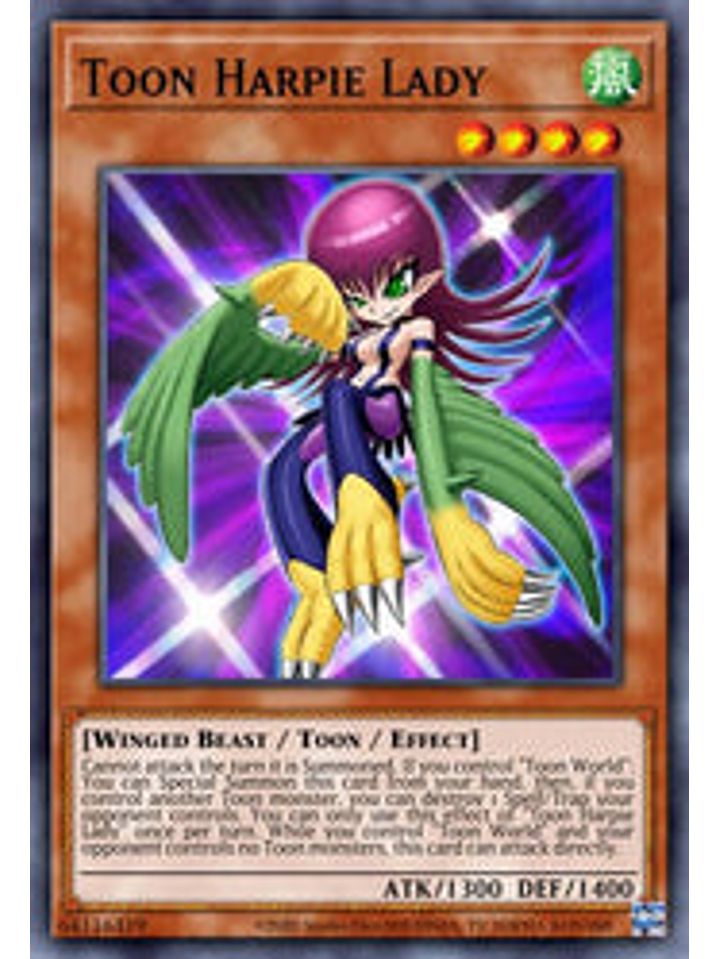 Toon Harpie Lady - BLCR-EN066 - Ultra Rare 1st Edition 1