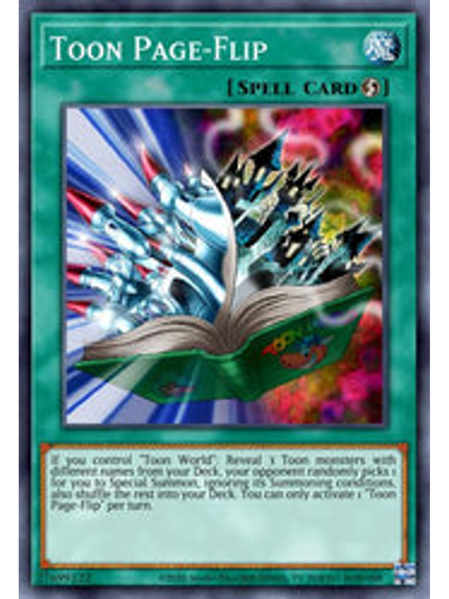 Toon Page-Flip - BLCR-EN068 - Secret Rare 1st Edition 1
