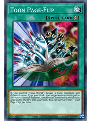 Toon Page-Flip - BLCR-EN068 - Secret Rare 1st Edition