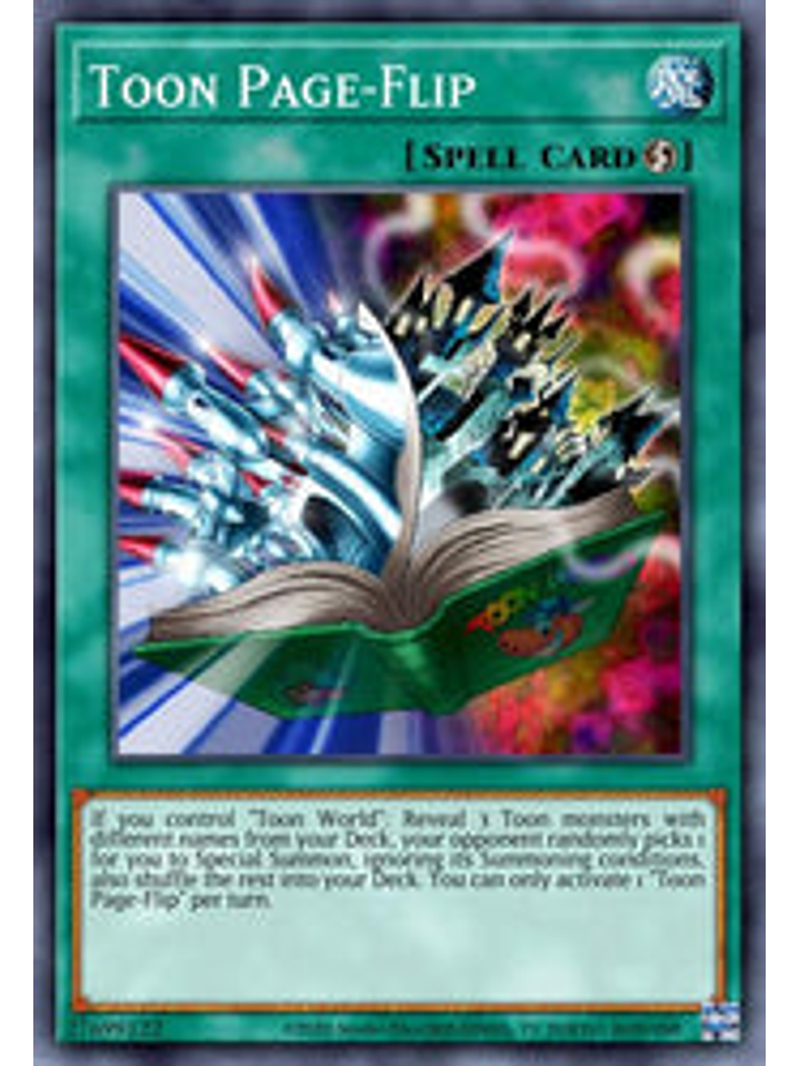Toon Page-Flip - BLCR-EN068 - Secret Rare 1st Edition 1