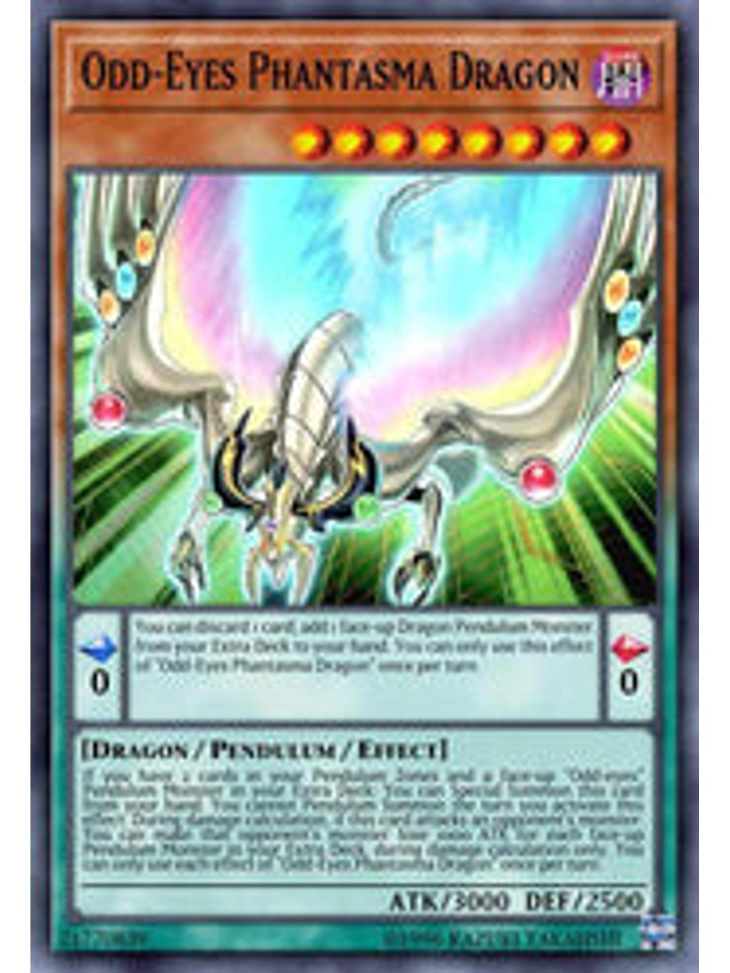 Odd-Eyes Phantasma Dragon - BLCR-EN075 - Secret Rare 1st Edition 1