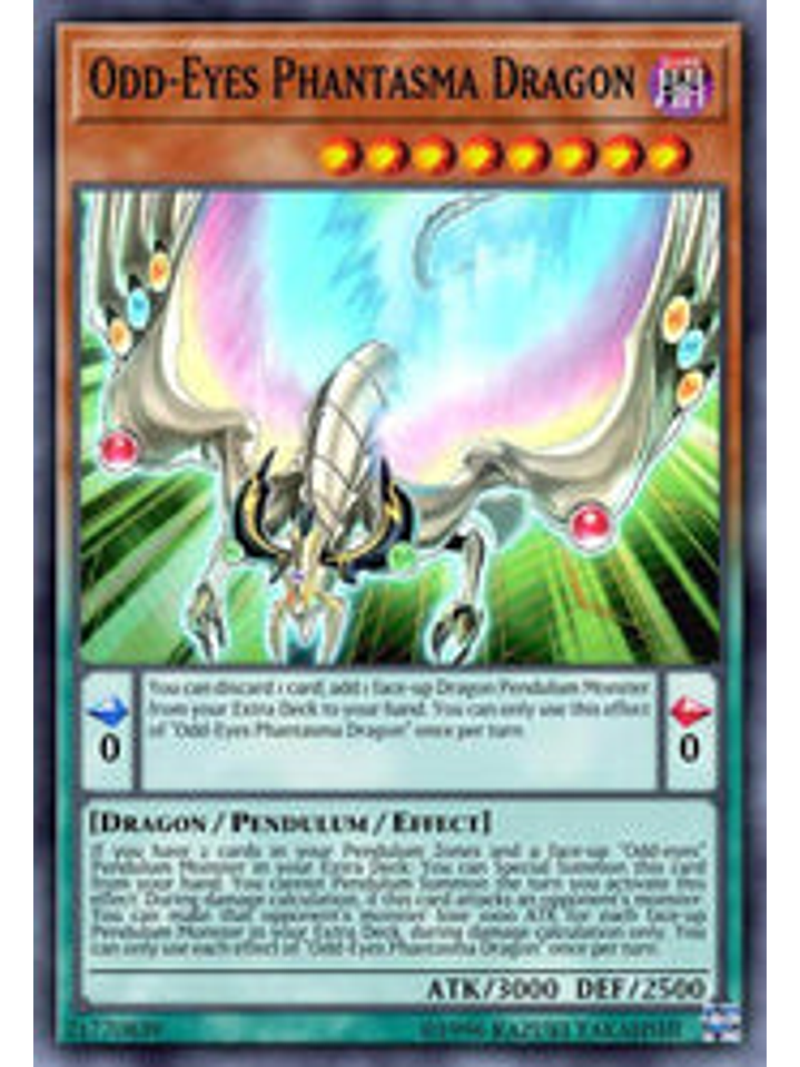 Odd-Eyes Phantasma Dragon - BLCR-EN075 - Secret Rare 1st Edition 1