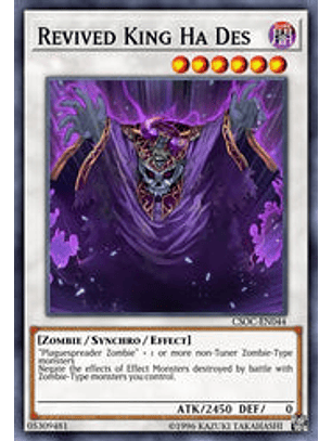 Revived King Ha Des - BLCR-EN082 - Secret Rare 1st Edition