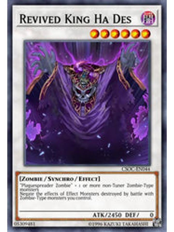 Revived King Ha Des - BLCR-EN082 - Secret Rare 1st Edition 1