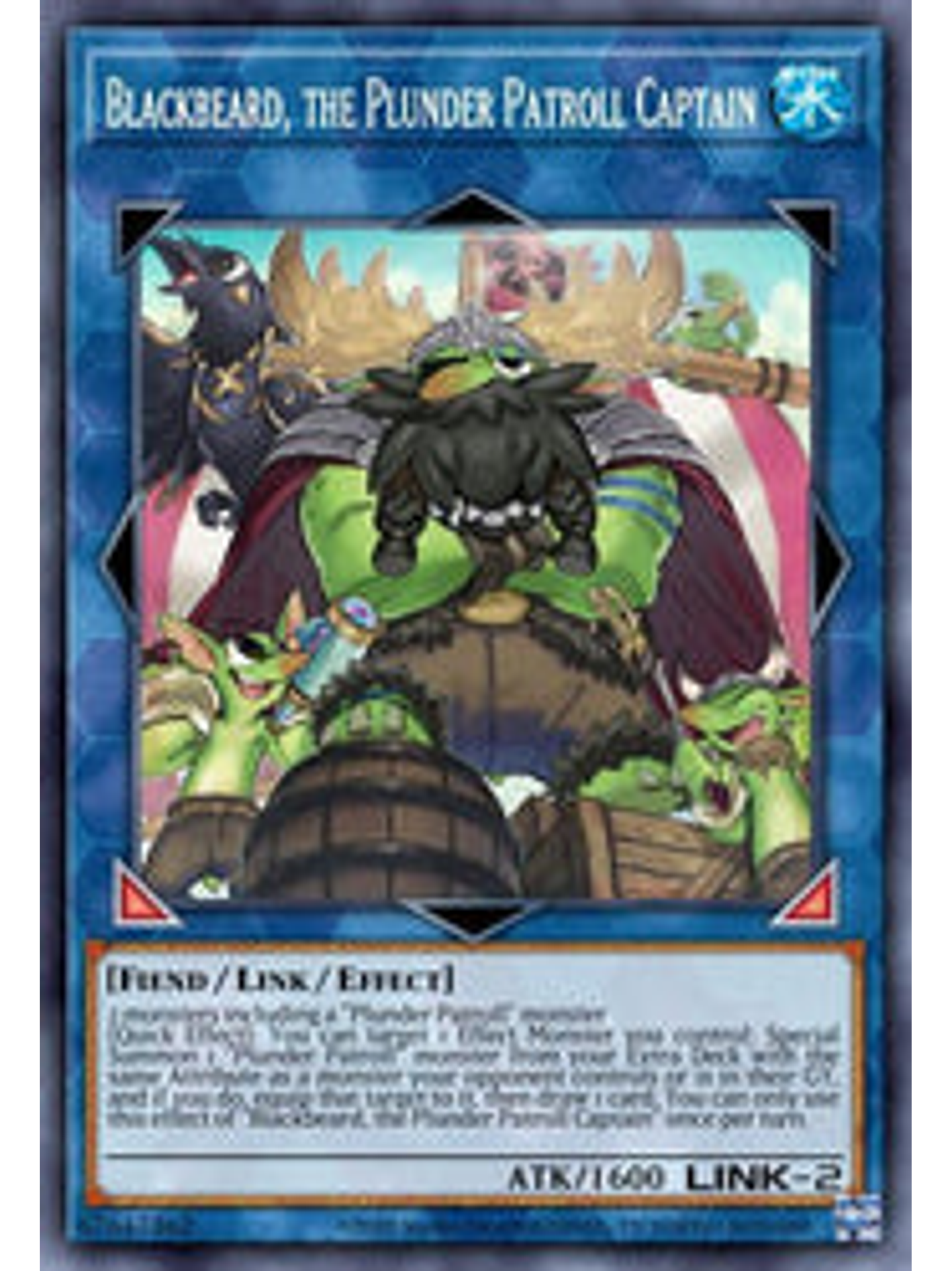 Blackbeard, the Plunder Patroll Captain - BLCR-EN094 - Secret Rare 1st Edition 1
