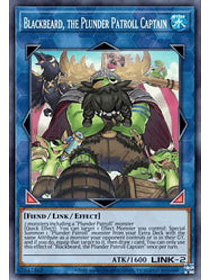 Blackbeard, the Plunder Patroll Captain - BLCR-EN094 - Secret Rare 1st Edition