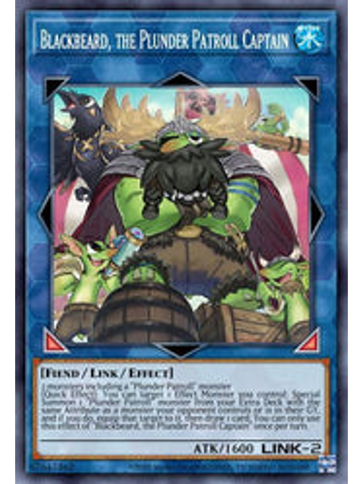 Blackbeard, the Plunder Patroll Captain - BLCR-EN094 - Secret Rare 1st Edition 1