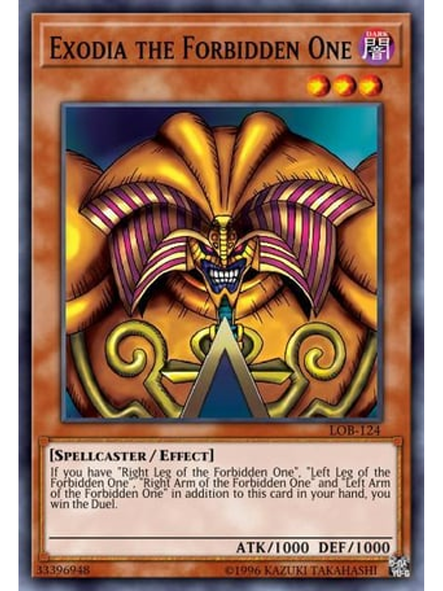 Exodia the Forbidden One - BLCR-EN101 - Starlight Rare 1st Edition 1