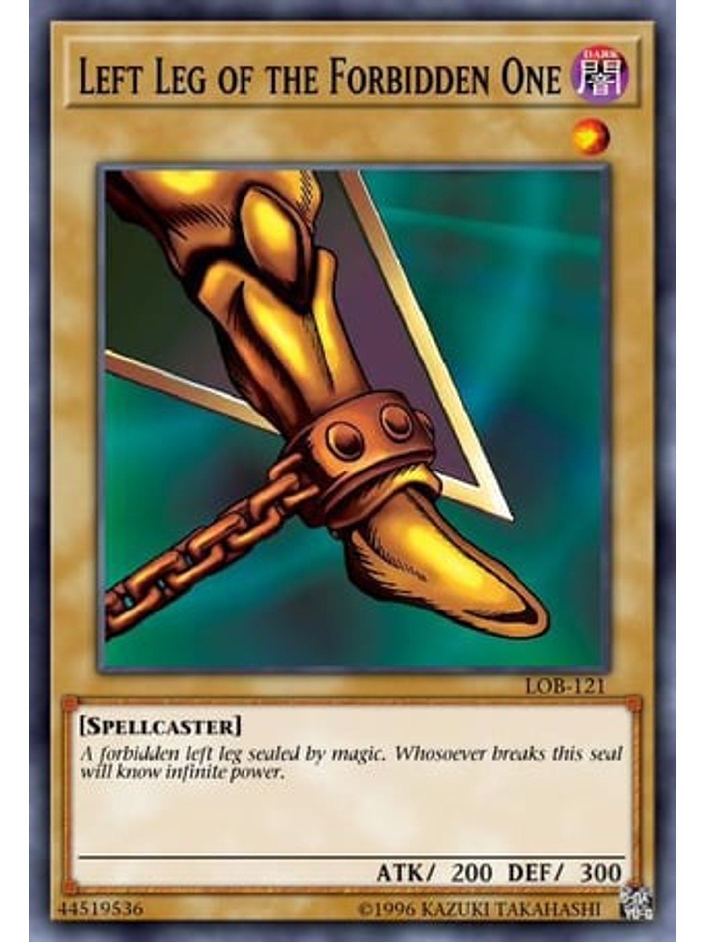 Left Leg of the Forbidden One - BLCR-EN103 - Starlight Rare 1st Edition 1