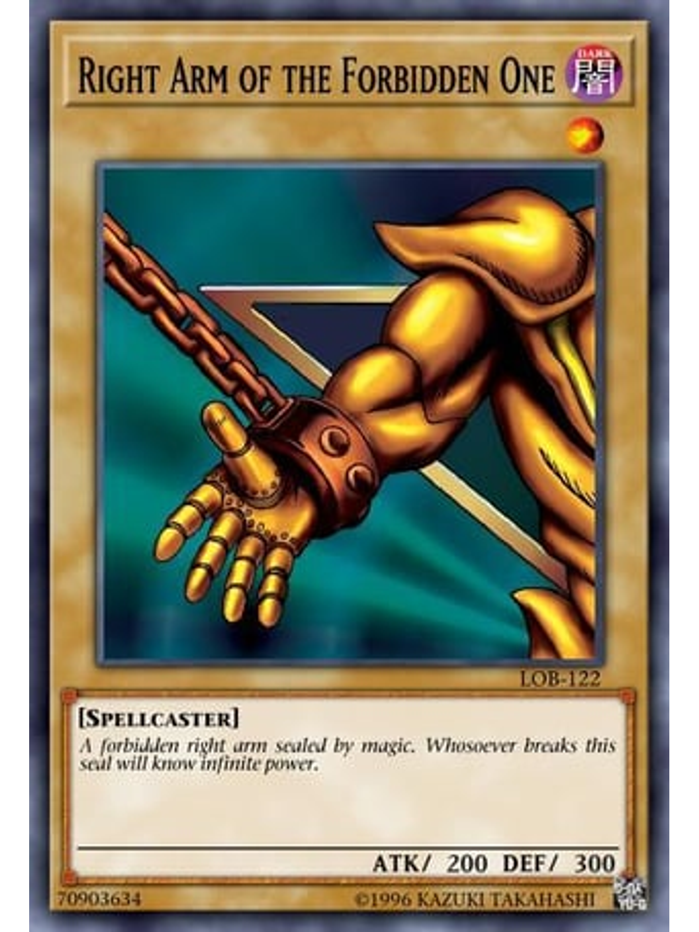Right Arm of the Forbidden One - BLCR-EN104 - Starlight Rare 1st Edition 1