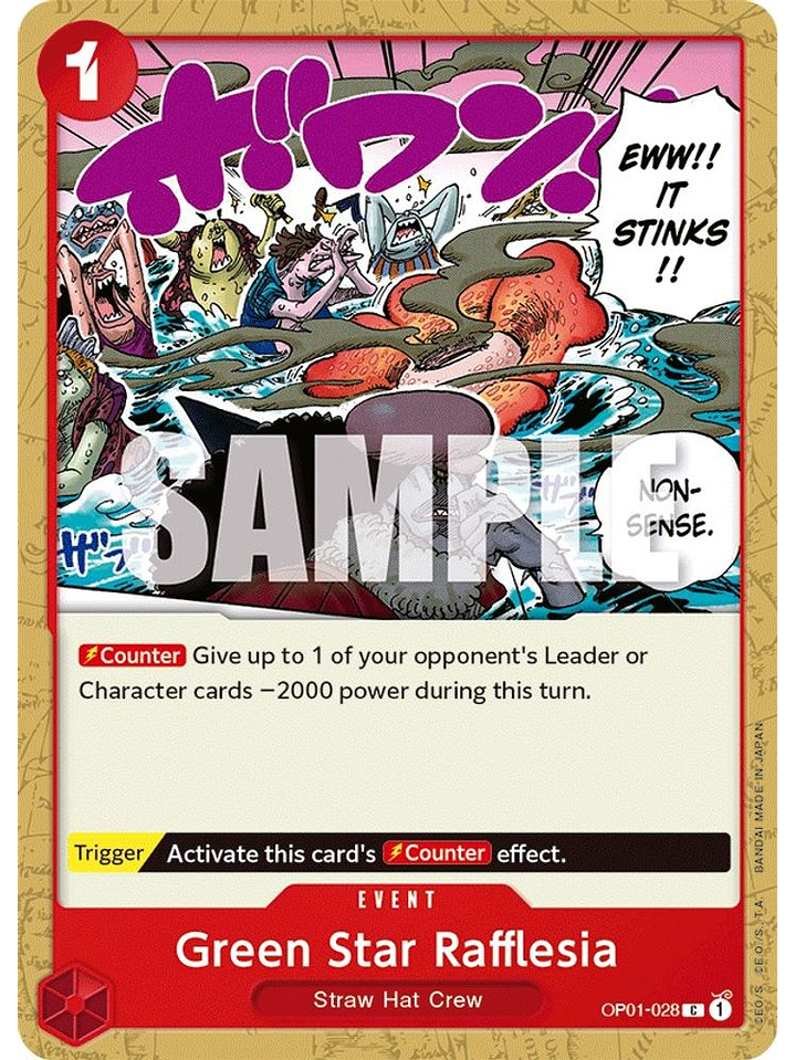 OP01-028 C Green Star Rafflesia 1