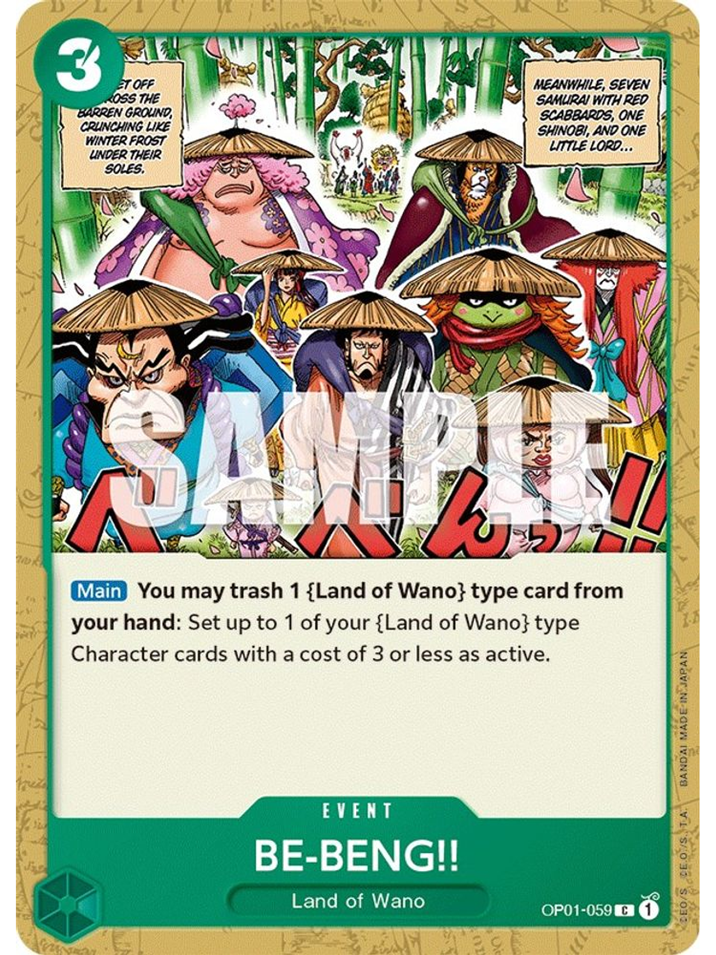 OP01-059 C BE-BENG!! 1