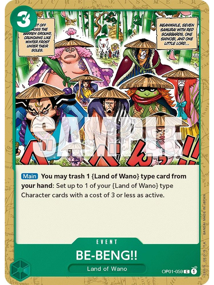 OP01-059 C BE-BENG!! 1