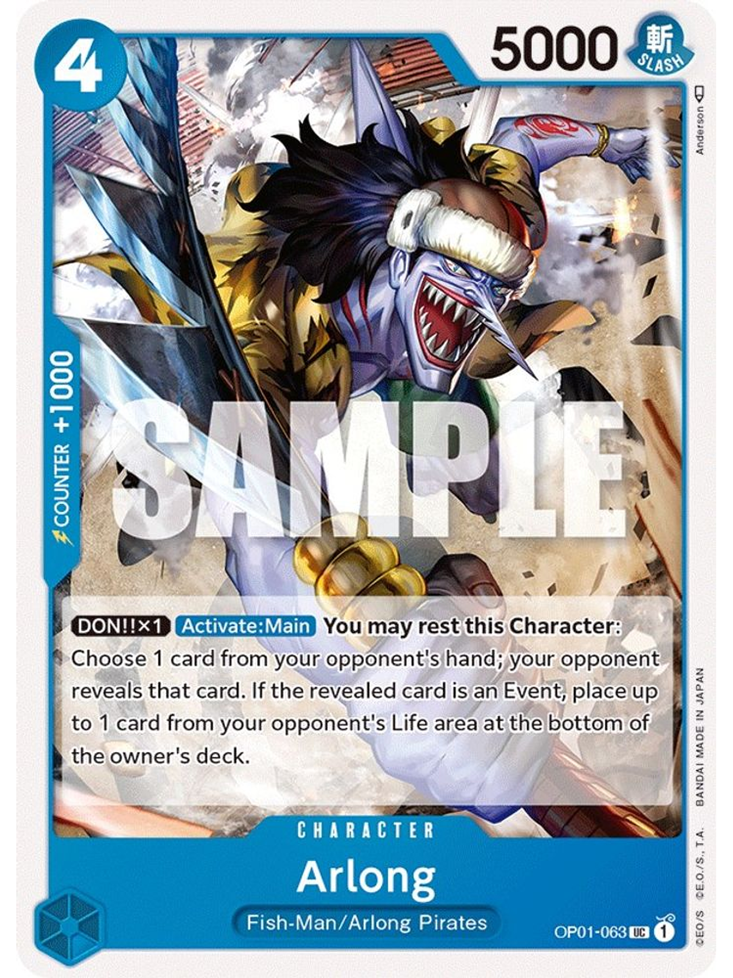 OP01-063 UC Arlong 1