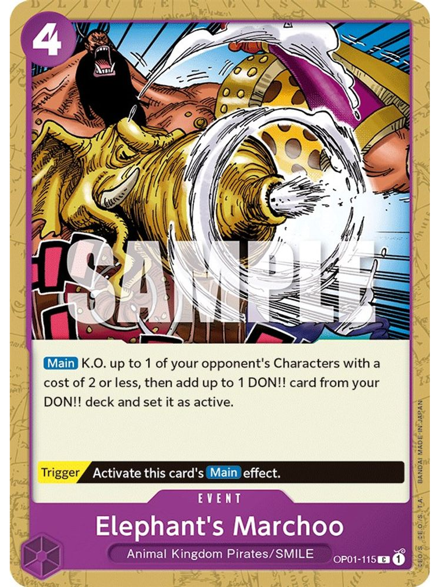 OP01-115 C Elephant's Marchoo 1