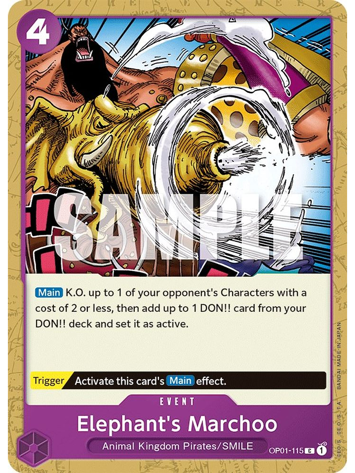OP01-115 C Elephant's Marchoo 1