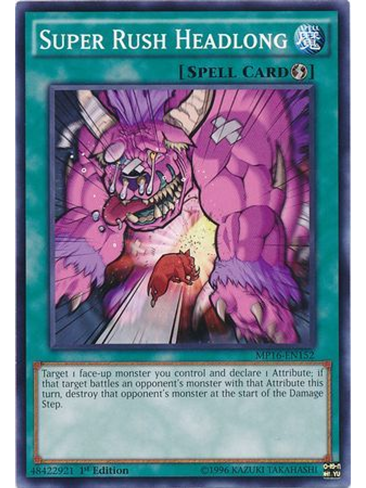 Super Rush Headlong - MP16-EN152 - Common 1st Edition 1