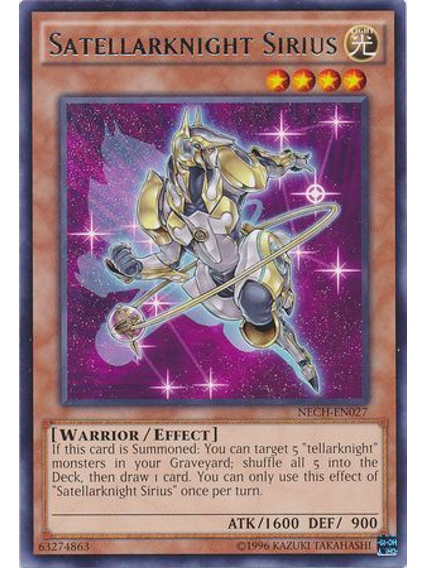 Satellarknight Sirius - NECH-EN027 - Rare Unlimited 1