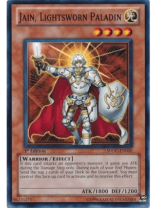 Jain, Lightsworn Paladin - SDDC-EN020 - Common 1st Edition