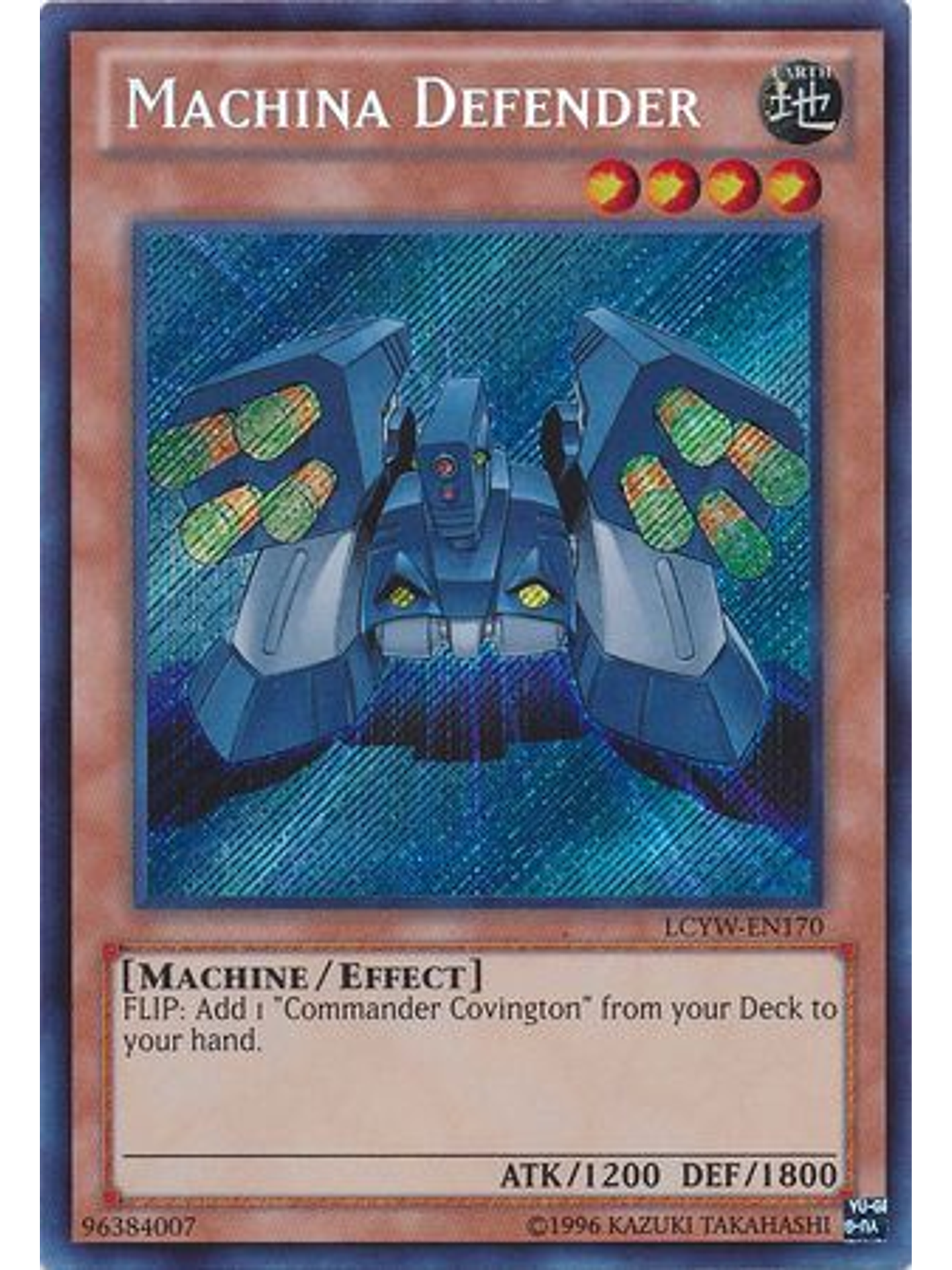 Machina Defender - LCYW-EN170 - Secret Rare Unlimited 1