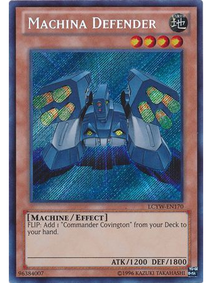 Machina Defender - LCYW-EN170 - Secret Rare Unlimited 1
