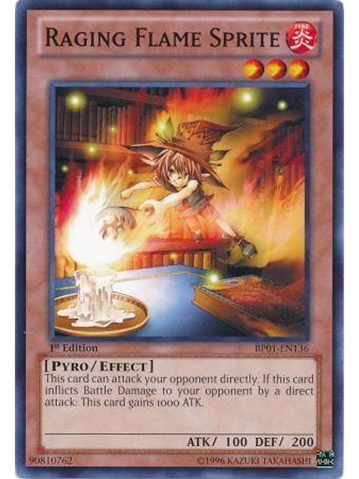 Raging Flame Sprite - BP01-EN136 - Common 1st Edition 1