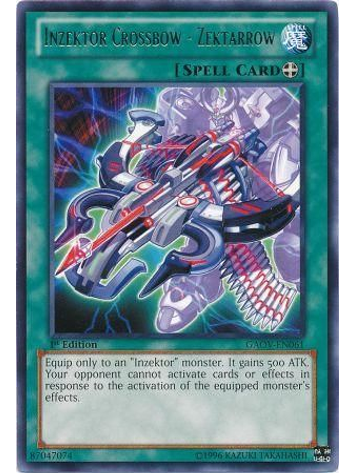 Inzektor Crossbow - Zektarrow - GAOV-EN061 - Rare 1st Edition 1