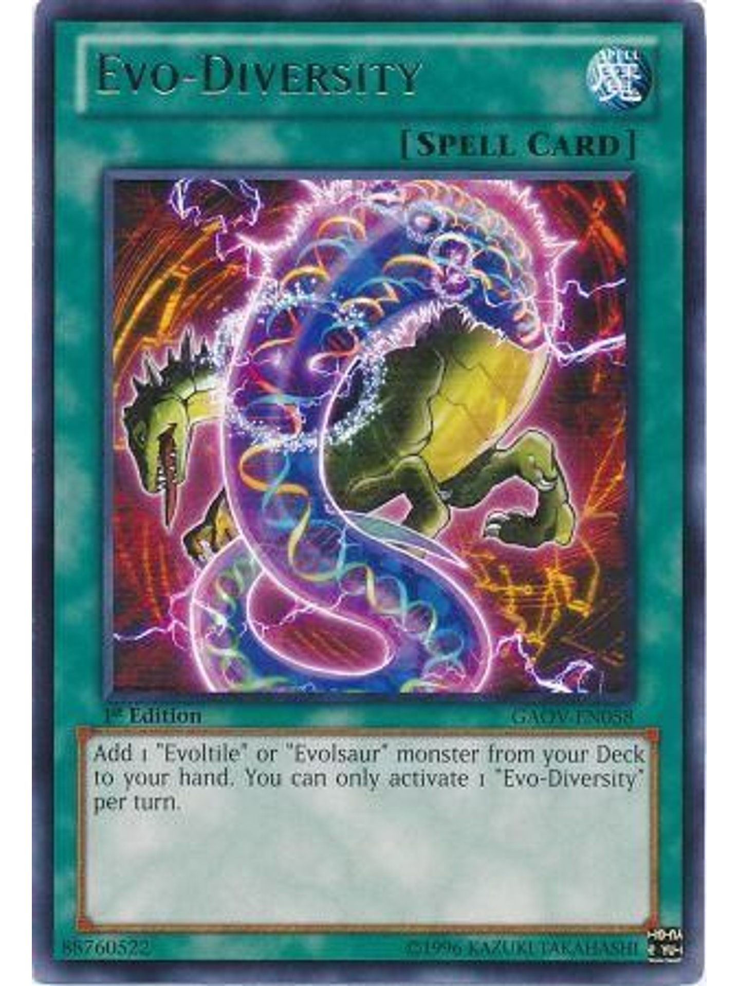 Evo-Diversity - GAOV-EN058 - Rare 1st Edition 1