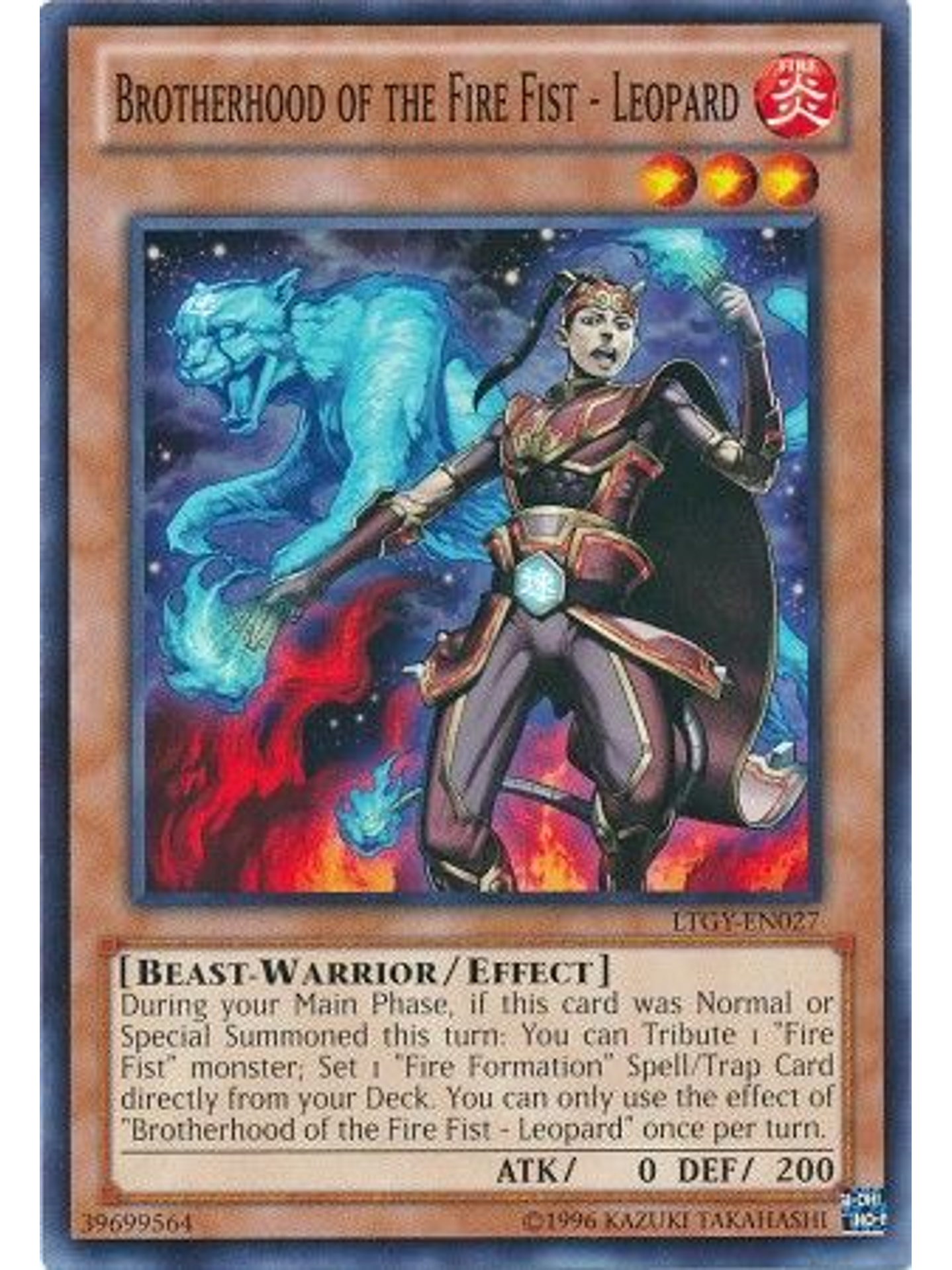 Brotherhood of the Fire Fist - Leopard - LTGY-EN027 - Common Unlimited 1