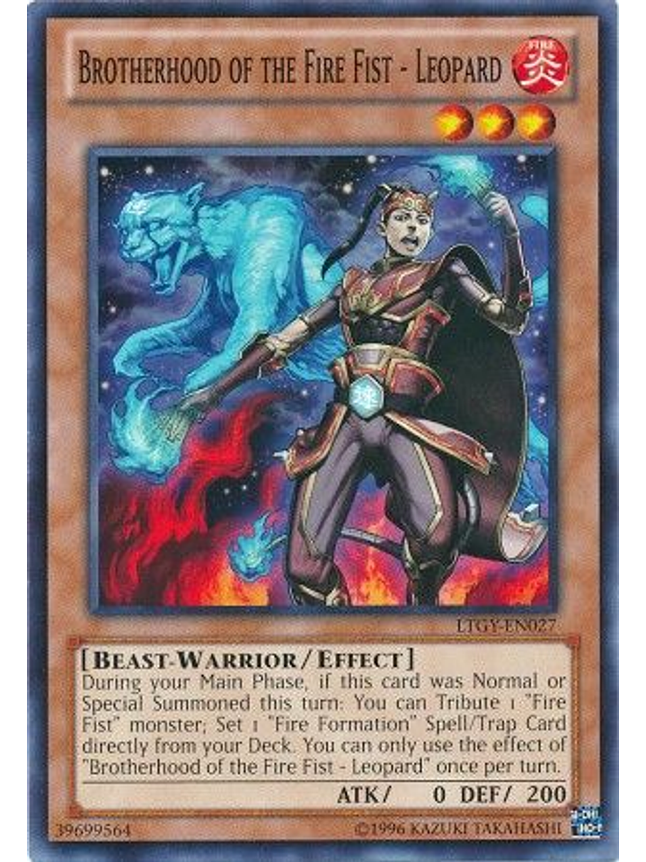 Brotherhood of the Fire Fist - Leopard - LTGY-EN027 - Common Unlimited 1