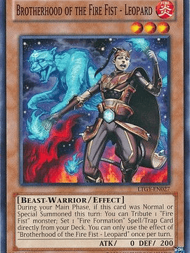 Brotherhood of the Fire Fist - Leopard - LTGY-EN027 - Common Unlimited