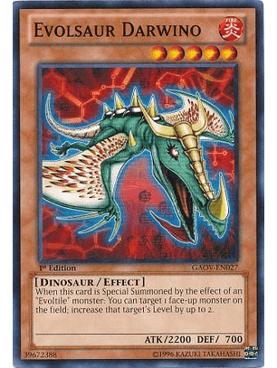 Evolsaur Darwino - GAOV-EN027 - Common 1st Edition