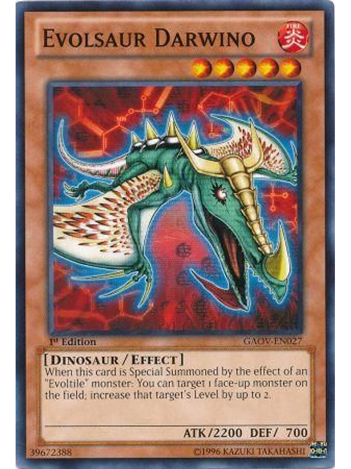 Evolsaur Darwino - GAOV-EN027 - Common 1st Edition 1