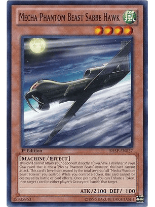 Mecha Phantom Beast Sabre Hawk - SHSP-EN027 - Common 1st Edition